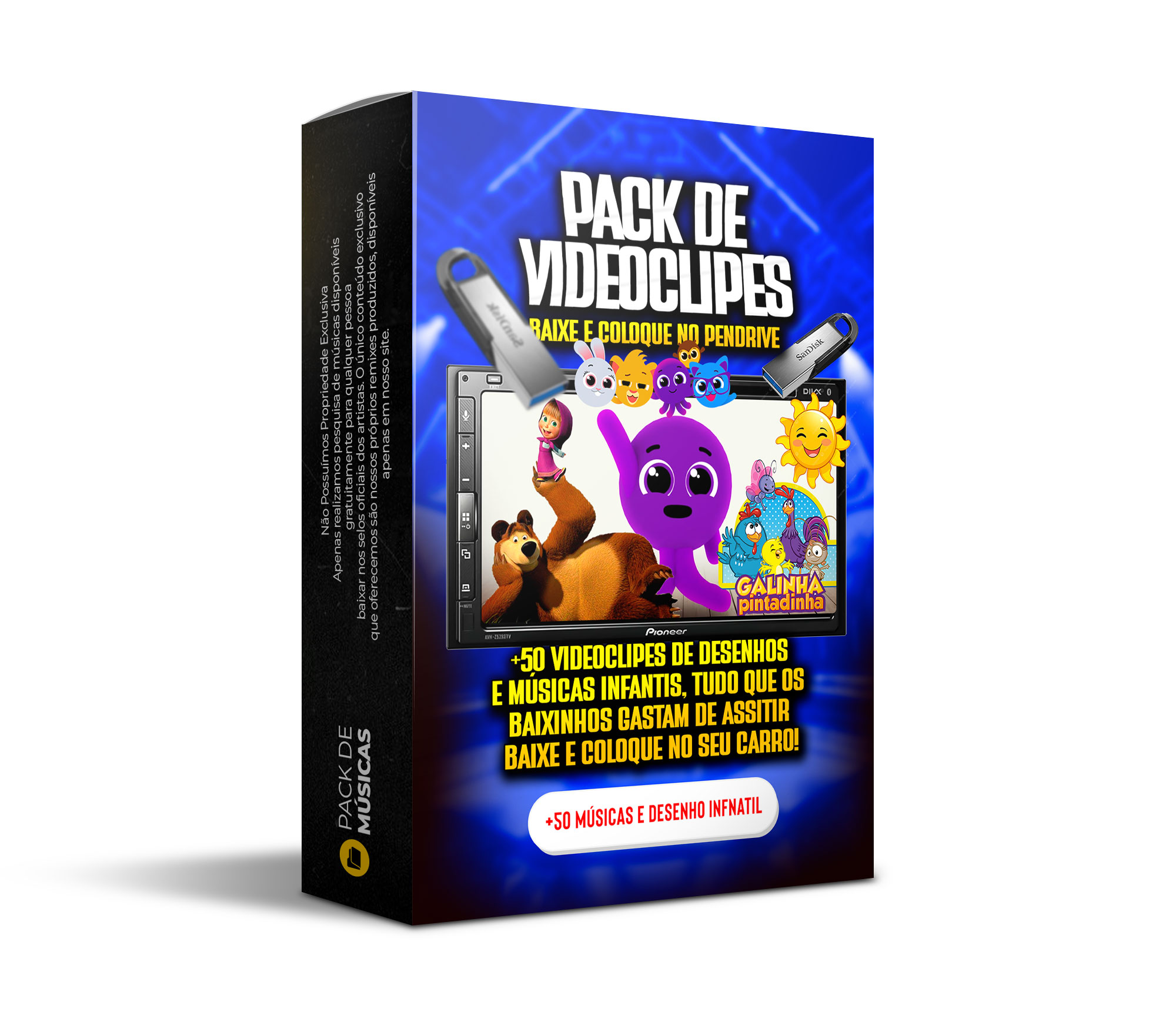 PACK DE VÍDEOS DE DESENHOS INFANTIS (9GB)