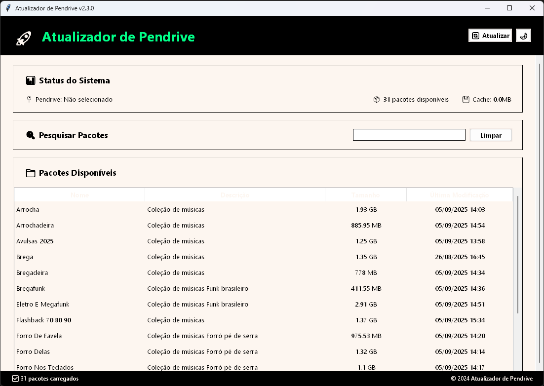Atualizado de Pendrive 2025 (BETA)